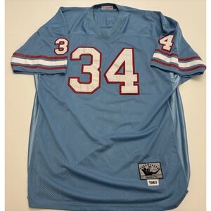 Men's Mitchell And Ness Throwback Earl Campbell Titans Jersey #34 SZ 60
